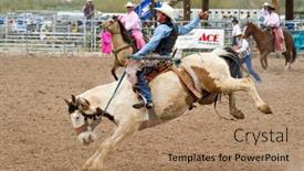  Presentation with rodeo - Slides enhanced with apache-junction-az-february-26 background and a coral colored foreground
