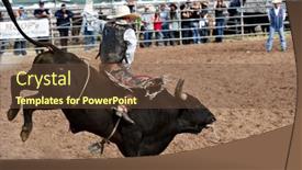  Presentation with rodeo - Cool new presentation theme with apache-junction-az-february-27 backdrop and a tawny brown colored foreground