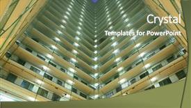  Presentation with apartment - Cool new PPT theme with apartment building block at night backdrop and a gray colored foreground