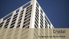  Presentation with highrise building - Beautiful slides featuring apartment building exterior apartment complex backdrop and a coral colored foreground