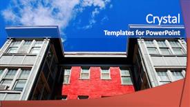  Presentation with landlord - PPT theme featuring apartment building rentals lease tenant background and a  colored foreground