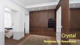  Presentation with interior design - Audience pleasing slides consisting of apartment interior design backdrop and a  colored foreground