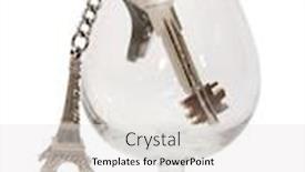  Presentation with glass tower - Audience pleasing presentation consisting of apartment-keys-and-eiffel-tower backdrop and a white colored foreground