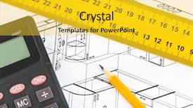  Presentation with electronics - Amazing slide deck having apartment plan - construction background backdrop and a yellow colored foreground