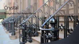  Presentation with new york city - Cool new theme with apartment steps in the chelsea backdrop and a mint green colored foreground