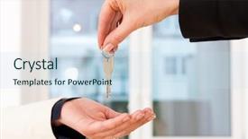  Presentation with realtor - Amazing slides having apartment to the tenant backdrop and a sky blue colored foreground