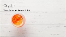  Presentation with cocktail - Amazing PPT layouts having aperol spritz cocktail glass backdrop and a white colored foreground