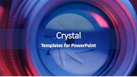  Presentation with light pink - Theme consisting of aperture under pink and purple background and a ocean colored foreground