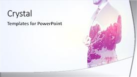  Presentation with graphic - Slide set having apex - young businessman in suit standing background and a cool aqua colored foreground