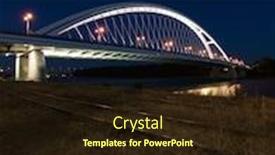  Presentation with danube - Slides having apollo bridge on danube river by night background and a wine colored foreground