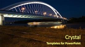 Presentation with danube - PPT layouts featuring apollo bridge on danube river background and a  colored foreground
