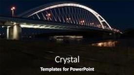  Presentation with danube - Amazing PPT layouts having apollo bridge on danube river by night backdrop and a black colored foreground