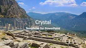  Presentation with archaeology - Cool new theme with apollo temple in delphi backdrop and a teal colored foreground