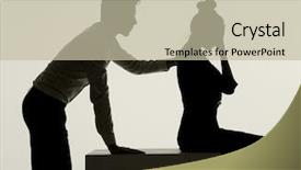  Presentation with apology - Slide deck having apology - arguing couple background and a mint green colored foreground