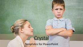  Presentation with elementary school career day and technology and black female teacher - Cool new theme with apology - female teacher apologizing boy backdrop and a coral colored foreground