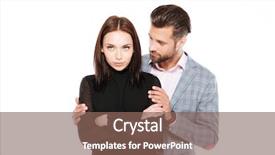  Presentation with apology - Colorful slides enhanced with apology - image of offended young loving backdrop and a violet colored foreground