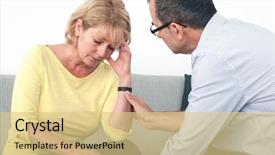  Presentation with wife - Audience pleasing PPT theme consisting of apology - man apologizing after an argument backdrop and a lemonade colored foreground