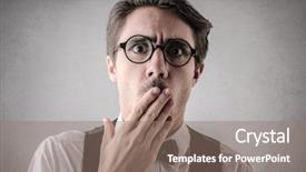  Presentation with apology - Amazing theme having apology - man apologizing backdrop and a gray colored foreground