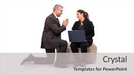  Presentation with apology - Theme with apology - people theme asking apologize background and a light gray colored foreground