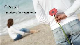  Presentation with apology - Beautiful slide set featuring apology - romantic gesture backdrop and a lemonade colored foreground