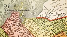  Presentation with map vintage - Beautiful slide set featuring apostle-islands-lake-superior backdrop and a soft green colored foreground