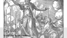  Presentation with gold stars - Presentation design consisting of apostle-john-has-a-vision background and a light gray colored foreground