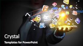  Presentation with application - Colorful presentation theme enhanced with catholic - barcelona catalunya spain the medieval backdrop and a dark gray colored foreground