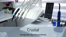  Presentation with teeth - PPT layouts consisting of apparatus and equipment for repairing background and a light blue colored foreground