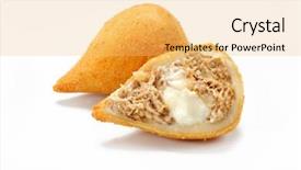  Presentation with snack time chip cracker crisps - Slides enhanced with appatiser - coxinha a brazilian snack background and a  colored foreground