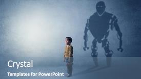  Presentation with psychosocial self esteem - Colorful presentation theme enhanced with appearing - little boy s self image backdrop and a seafoam green colored foreground