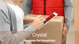  Presentation with mobil home park - Slide set having appending signature after receiving parcel background and a coral colored foreground