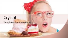  Presentation with coffee and sweet chocolate brownies - Cool new slide deck with dating tips find love e backdrop and a soft green colored foreground.