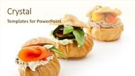  Presentation with appetizer - Audience pleasing slide deck consisting of scenic view on ukrainian khotyn fortress on a rainy day backdrop and a tawny brown colored foreground