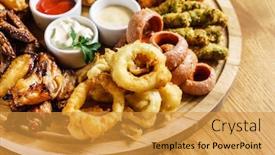  Presentation with appetizer - Cool new theme with appetizer-in-the-bar backdrop and a gold colored foreground