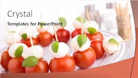  Presentation with appetizer - Slide set enhanced with appetizer background and a white colored foreground