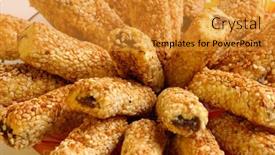  Presentation with eastern - Presentation theme featuring appetizing-eastern-sweet-dates-filled background and a gold colored foreground