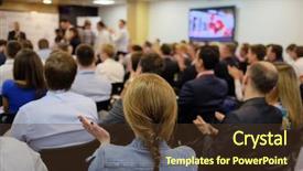  Presentation with acting - Presentation enhanced with applause - audience listens to the acting background and a tawny brown colored foreground