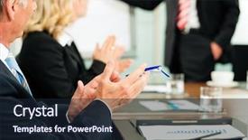  Presentation with meeting - PPT layouts featuring applause for a business presentation background and a wine colored foreground