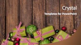  Presentation with rustic wood turquoise - PPT theme consisting of apple box - rustic and antique wooden background background and a tawny brown colored foreground