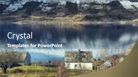  Presentation with cider - Cool new slides with apple-cider-farm-in-sorfjorden backdrop and a ocean colored foreground