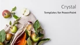  Presentation with apple cider vinegar - Amazing slides having apple-cider-vinegar-and-fresh backdrop and a white colored foreground