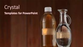  Presentation with apple cider vinegar - Beautiful theme featuring apple cider vinegar and white vinegar on the wooden background backdrop and a wine colored foreground