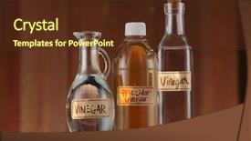  Presentation with apple cider vinegar - Theme having apple cider vinegar and white background and a tawny brown colored foreground