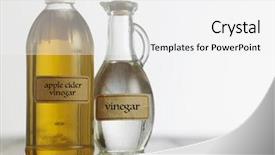  Presentation with apple cider vinegar - Theme consisting of apple cider vinegar and white background and a white colored foreground