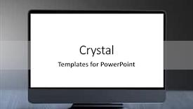  Presentation with hospital network computer - Slide set enhanced with computer lcd on a wood background and a white colored foreground