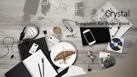  Presentation with office - Audience pleasing slides consisting of apple iwatch - manager business tabletop with office backdrop and a light gray colored foreground