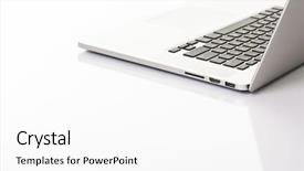  Presentation with mac - Presentation with apple mac - modern laptop computer on white background and a white colored foreground