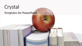  Presentation with life - Presentation theme having apple maps - education still life background and a white colored foreground