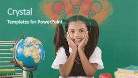  Presentation with paint book - PPT layouts with apple maps - illustration of light bulbs background and a ocean colored foreground