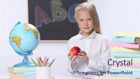  Presentation with alcohol cute - Audience pleasing PPT layouts consisting of apple maps - portrait of cute schoolgirl backdrop and a  colored foreground